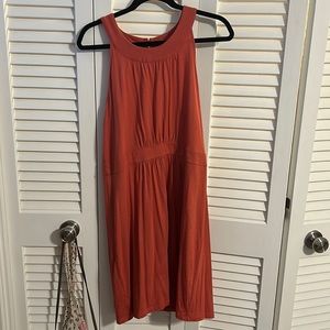 Loft orange dress size large